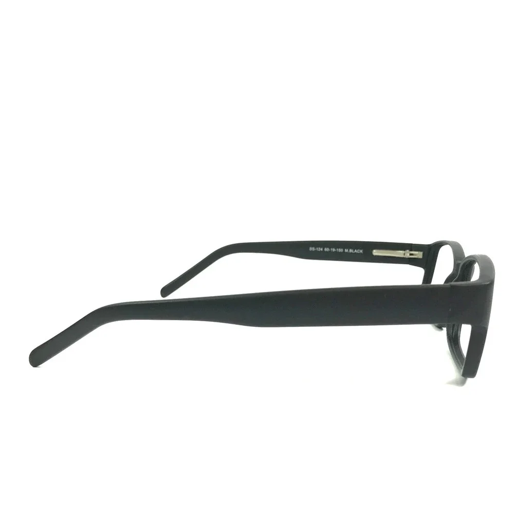 Success Eyeglasses Frame SS-124 M.BLACK Matte Black Rectangle Full Rim 60-19-150